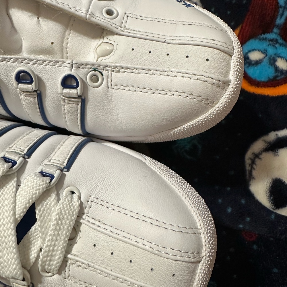 K-Swiss Classic White Sneakers with Navy Stripes - Picture 9 of 13